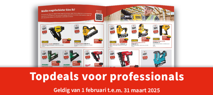 Topdeals voor professionals februari maart 2025